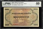 SPAIN. Banco de Espana. 500 Pesetas, 1938. P-114a. PMG Extremely Fine 40.