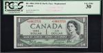 CANADA. Bank of Canada. 1 Dollar, 1954. BC-29bA. Replacement. PCGS Currency Very Fine 30.