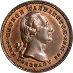 1799 (ca. 1860) Washingtons Tomb Medal. First Obverse, First Reverse. Copper. 32 mm. Musante GW-318,