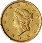 1853-O Gold Dollar. Winter-2. AU-55 (PCGS).