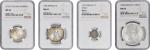 MIXED LOTS. Europe. Quartet of Silver Denominations (4 Pieces), 1793-1962. All NGC Certified.