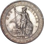 1903及1930B英国贸易银圆一对，EF至AU品相