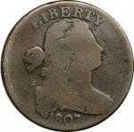 1807 Draped Bust Cent. S-276. Rarity-1. Large Fraction. Good-4.