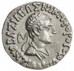 INDO-GREEK: Antialkides, ca. 115-95 BC, AR drachm (2.44g), Bop-9C, diademed bust of the king // Zeus