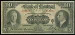 1931年加拿大满地河银行10元，编号286424，F品相