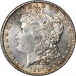 1887-S Morgan Silver Dollar. MS-65 (PCGS).