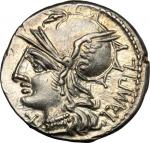 The Roman Republic, M. Baebius Q. f. Tampilus.. AR Denarius, 137 BC. Cr. 236/1a. B. 12.  3.87 g.  19