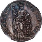 NETHERLANDS. Holland. 10 Stuivers (1/2 Gulden), 1749/8. Dordrecht Mint. NGC MS-62.