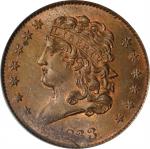 1833 Classic Head Half Cent. MS-62 RB (PCGS). CAC. OGH.