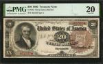 Fr. 372. 1890 $20 Treasury Note. PMG Very Fine 20.