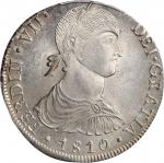 PERU. 8 Reales, 1810-LM JP. Lima Mint. Ferdinand VII. PCGS MS-63 Gold Shield.