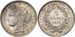 IIe République (1848-1852). 2 francs 1849 BB, Strasbourg.