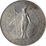 1929/1-B年英国贸易银元站洋壹圆银币。孟买铸币厂。GREAT BRITAIN. Trade Dollar, 1929/1-B. Bombay Mint. PCGS MS-62.