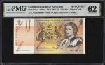 1966-72年澳大利亚储备银行壹圆。样票。AUSTRALIA. Reserve Bank of Australia. 1 Dollar, ND (1966-72). P-37s2. Specimen