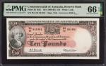 AUSTRALIA. Reserve Bank of Australia. 10 Pounds, ND (1960-65). P-36. PMG Gem Uncirculated 66 EPQ.