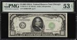 Fr. 2212-G*. 1934A $1000 Federal Reserve Star Note. PMG About Uncirculated 53 EPQ.