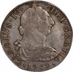MEXICO. 8 Reales, 1789-Mo FM. Mexico City Mint. Charles IV. PCGS EF-40.