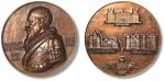 法国叙利公爵“马克西米连·德·贝蒂讷”纪念铜章一枚，高浮雕，版底平整光洁，原色巧克力包浆带底光，工艺精美，状态上佳，NGC MS62BN（6420719-009）