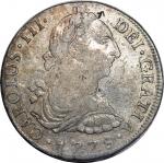 1774及1778年秘鲁8雷亚尔银币2枚一组，VF，1778年币带少量戳印