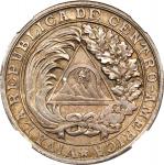 GUATEMALA. Silver Central American Union Pact Medal, 1890. NGC MS-63.