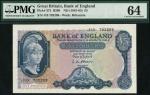 Bank of England, L.K. OBrien, £5 (3), ND (1957-61), C43 631030, H63 610957, J10 702209, blue on mult