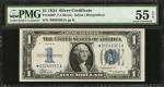 Fr. 1606*. 1934 $1 Silver Certificate Star Note. PMG About Uncirculated 55 EPQ.