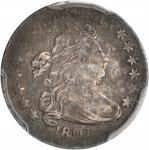 1807 Draped Bust Dime. JR-1, the only known dies. Rarity-1. VF-35 (PCGS).