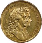 GREAT BRITAIN. 2 Guineas, 1693. London Mint. William III & Mary II. PCGS MS-61.