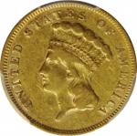 1878 Three-Dollar Gold Piece. VF-30 (PCGS).