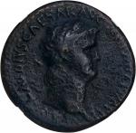 NERO, A.D. 54-68. AE Sestertius, Rome Mint, A.D. 65. NGC Ch F.