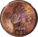 1901 Indian Cent. MS-63 RB (NGC).