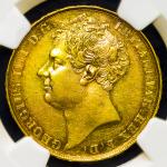 GREAT BRITAIN George IV ジョージ4世(1820~30) 2Pounds 1823 NGC-XF45 VF~EF