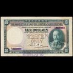 STRAITS SETTLEMENTS. Government of the Straits Settlements. $10, 1.1.1934. P-18s.