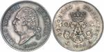 Louis XVIII (1814-1824). 10 centimes 1824, Paris, piéfort essai en argent, émission générale pour le