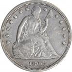 1860 Liberty Seated Silver Dollar. OC-6. Rarity-3+. EF Details--Damage (PCGS).