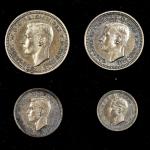 GREAT BRITAIN. Maundy Set (4 Pieces), 1944. London Mint. UNCIRCULATED.