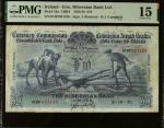 IRELAND, REPUBLIC. Hibernian Bank Ltd. 10 Pounds, 1928-38. P-16a. PMG Choice Fine 15.