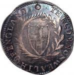1653年英国半克朗银币，PCGS AU50，#42957244