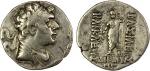 BACTRIA: Heliokles I Dikaios, ca. 145-130 BC, AR drachm (3.04g), Bop-2D, diademed bust right // Zeus