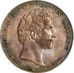 GERMANY. Bavaria. Taler, 1835. Munich Mint. Ludwig I. PCGS Genuine--Cleaned, AU Details.
