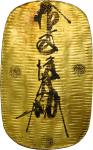 日本庆长大判金。JAPAN. Oban (10 Ryo), ND Keicho Era (ca. 1601-95). PCGS MS-62 Gold Shield.