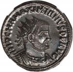 MAXIMIAN, A.D. 286-310. BI Aurelianianus (Antoninianus), Antioch Mint, A.D. 293. NGC MS.