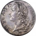FRANCE. 1/2 Ecu, 1741-A. Paris Mint. Louis XV. PCGS PROOF-64+ Gold Shield.