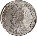 FRANCE. 1/2 Ecu, 1650-H. La Rochelle Mint. Louis XIV. PCGS MS-63 Gold Shield.