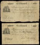 Crickhowell Bank (Fred. Fredericks), ｣1, Porthmawr, 27 November 1819, serial number 939, black and w