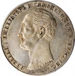 RUSSIA. Ruble, 1859. St. Petersburg Mint. Nicholas I. PCGS Genuine--Cleaned, AU Details Gold Shield.
