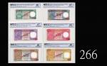 1985-88年香港上海汇丰银行拾圆一仟圆样票，不同字冠一组六枚EPQ高评品，均盖样票001号，允为藏家精品