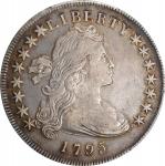 1795 Draped Bust Silver Dollar. BB-51, B-14. Rarity-2. Off-Center Bust. EF Details--Scrape (PCGS).