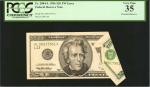 Fr. 2084-L. 1996 $20  Federal Reserve Note. San Francisco. PCGS Currency Very Fine 35. Printed Foldo