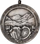 SWITZERLAND. Ticino. Silver Shooting Medal, 1900. ALMOST UNCIRCULATED.